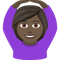 Woman Gesturing OK- Dark Skin Tone emoji on Emojione